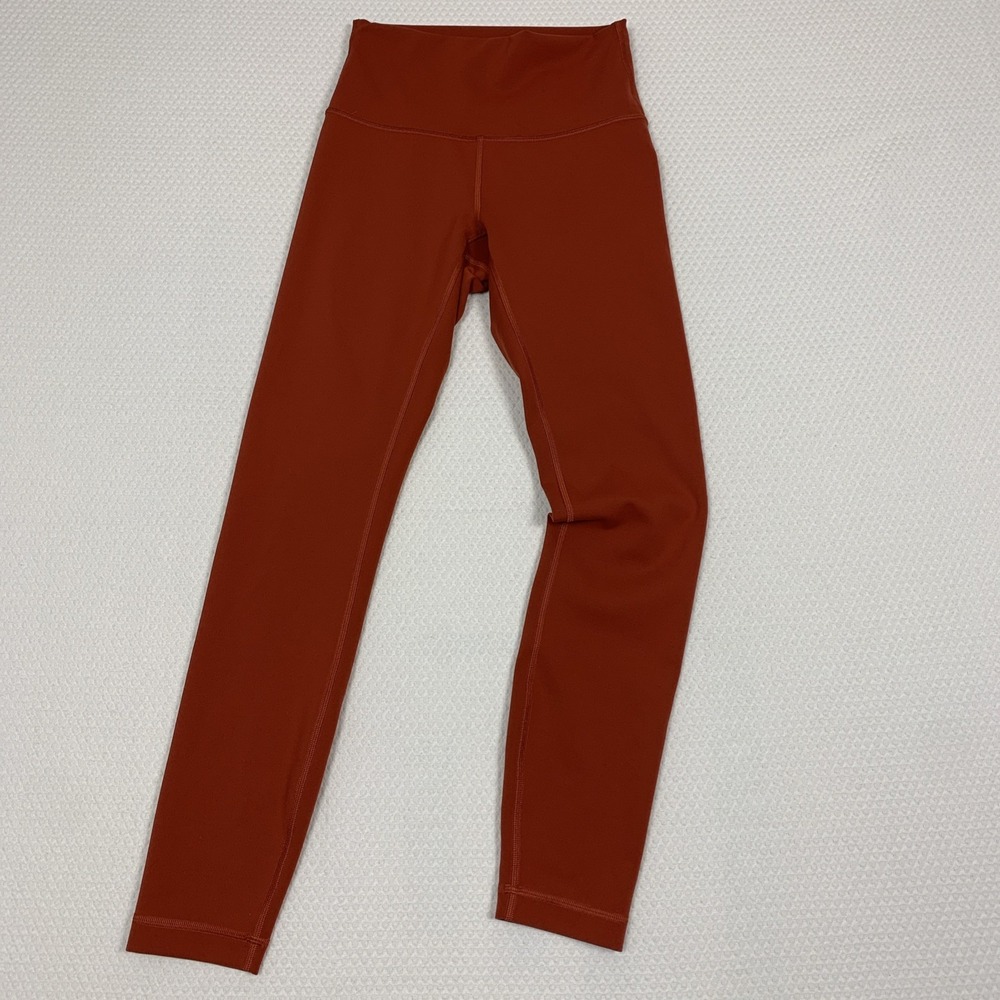 Lululemon Wunder Train Leggings 25” Women’s 4 Canyon Orange High Rise